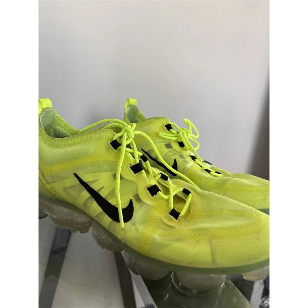 Nike Air VaporMax 2019 Shoes Womens Size 10 Neon Yellow Transparent